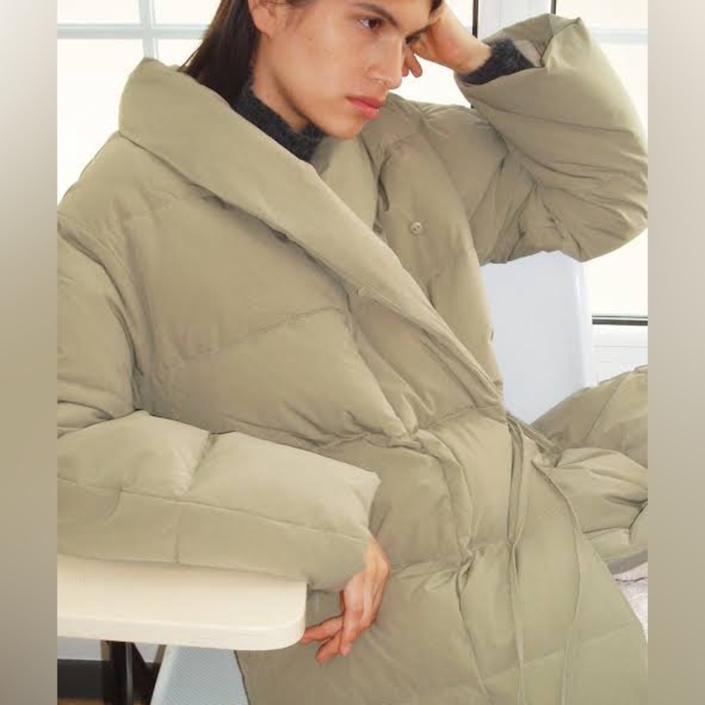 Paloma Wool women's Long Puffer Coat - Tan small